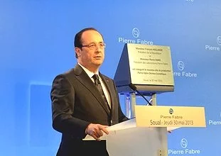 À Castres, le président Hollande vient saluer la réussite de Pierre Fabre 