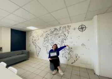 Les Petits Papiers, des murs à colorier