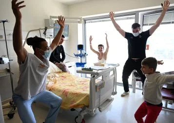 Les Rouge et Noir au soutien des patients l'Oncopole