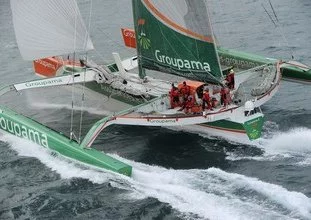 Depuis Météo France, Sylvain Mondon est le 11e homme de l'équipage de Groupama 3