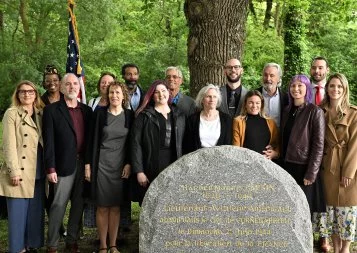 Hommage à un soldat américain à Cornebarrieu