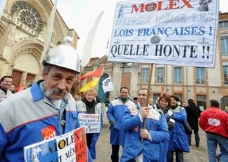 Guerre des chiffres et manif chez Molex
