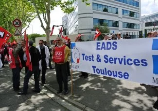 Nouvelle grève des salariés de Cassidian Test & Services, contre leur cession par EADS