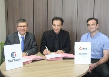 La CCI du Tarn et EDF signent une convention