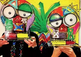 Depuis Pau, David Ferreira peint l'Happy art !